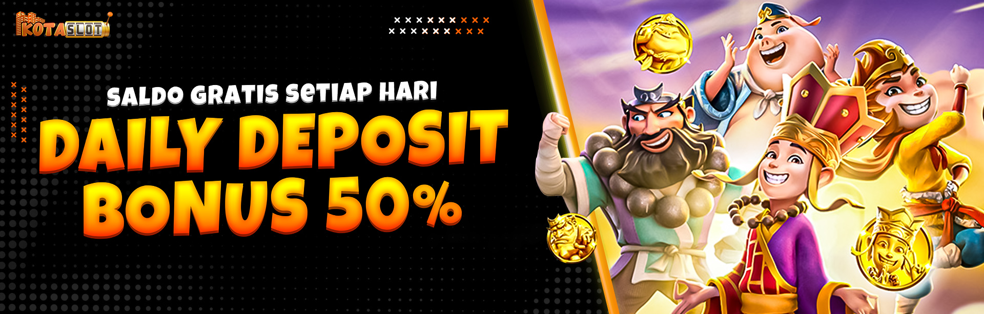 DEPOSIT BONUS 50%